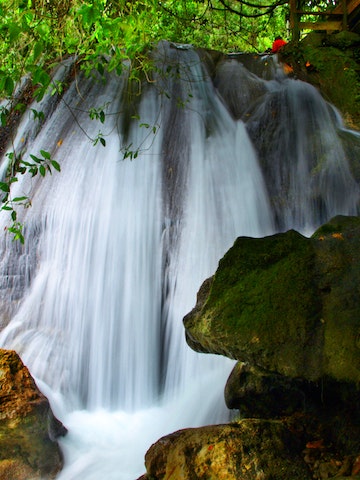 Reach Falls in Portland Parish, Jamaica.