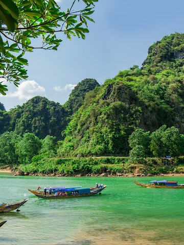 The boats - Phong Nha-Ke Bang National Park.