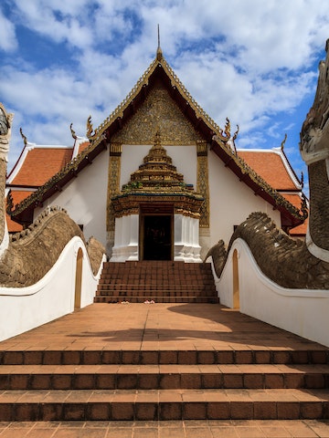 Wat Phumin, Muang District, Nan Province, Thailand. Temple is a public place.Created over 100 years old.; Shutterstock ID 676085470; Your name (First / Last): Ryan Evans; GL account no.: 56530; Netsuite department name: Online Editorial; Full Product or Project name including edition: Destinations - Thailand POI