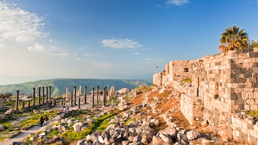 Umm Qais-Gadara, ruins of ancient Jewish and Roman city.