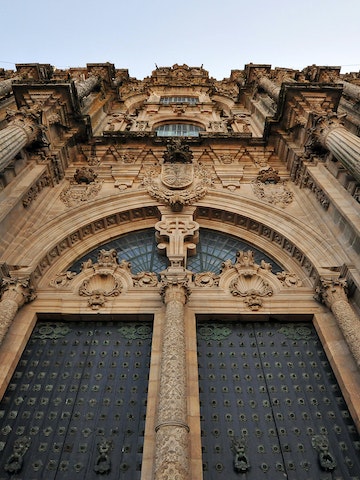 Main door of cathedral, Santiago de Compostela